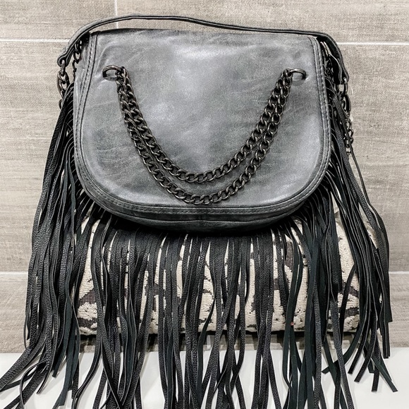 Madden Girl Handbags - Madden Girl Fringe chain handbag